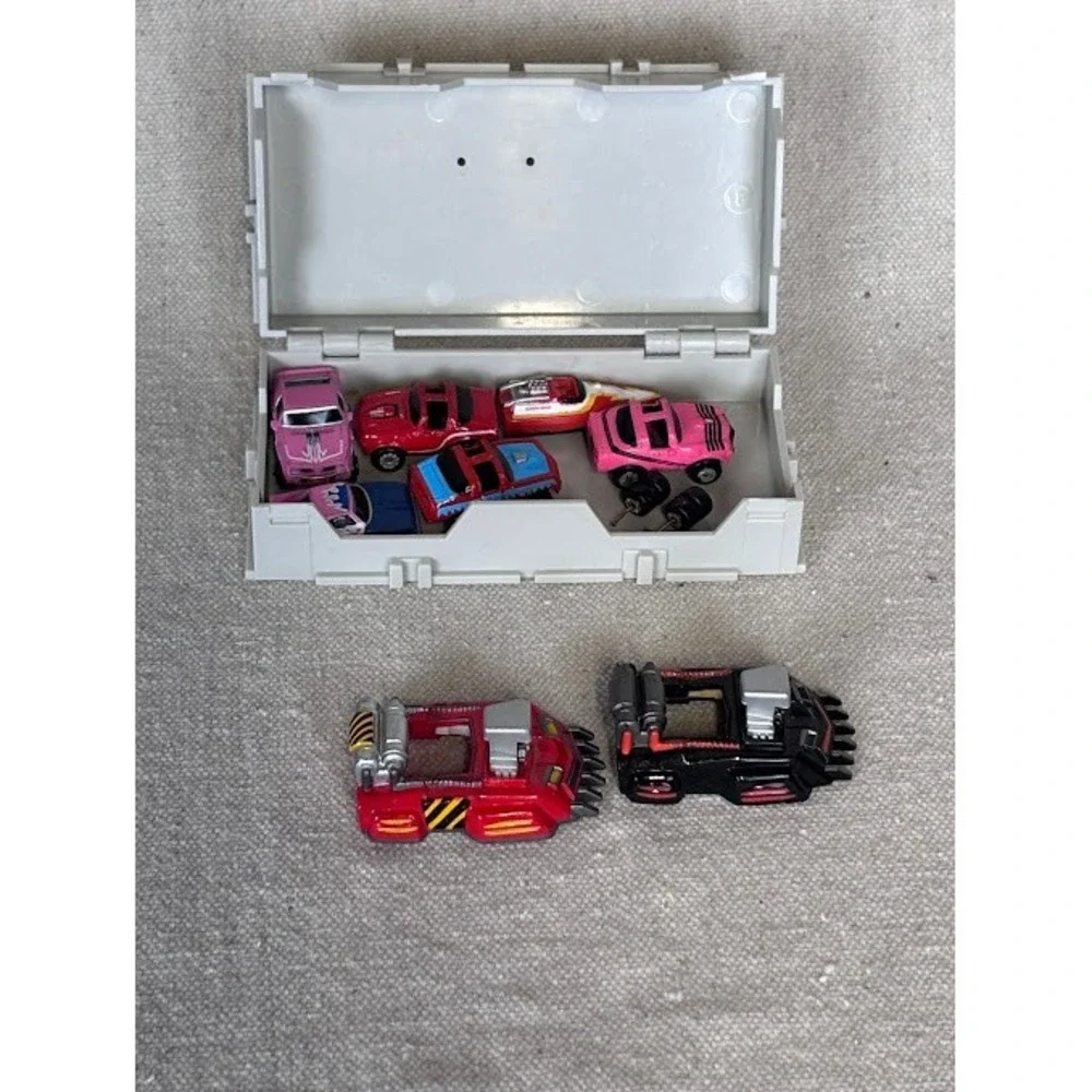 Micro Machines Lot‎ 8 Cars w/ Parts & Gray Case Vintage Galoob Vehicles